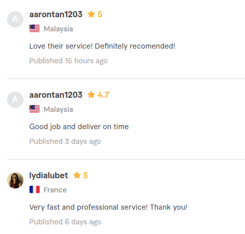 Client review screenshot 10