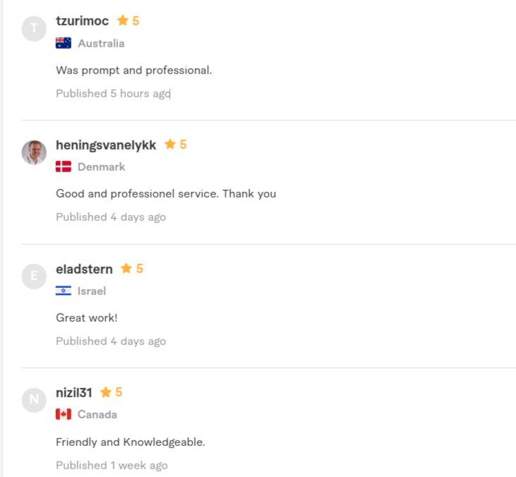 Client review screenshot 11
