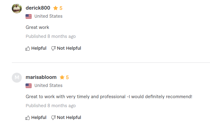 Client review screenshot 13