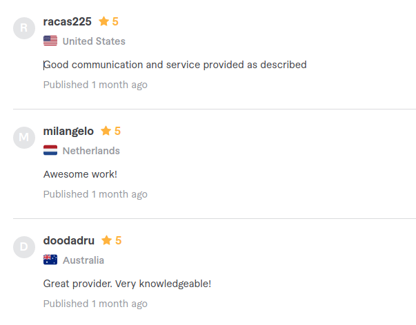 Client review screenshot 17