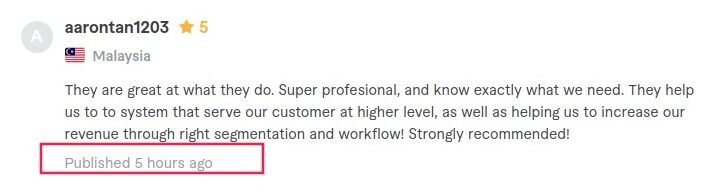 Client review screenshot 3