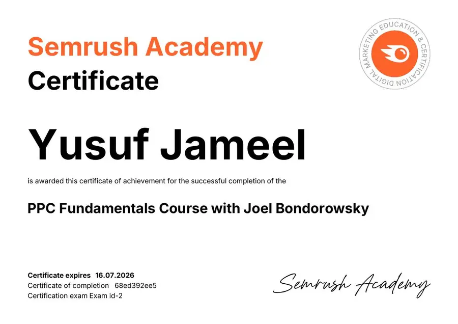 PPC Fundamentals certification